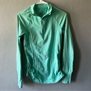 Athleta Mint Fastest Track Half Zip Size Small
